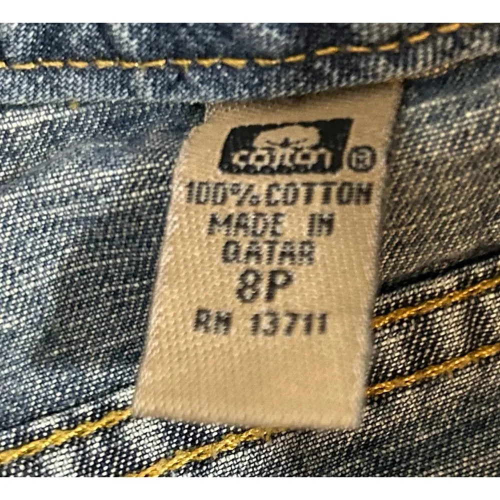 I.E. Women’s Petite Relaxed Blue Bootcut Jeans, Petite Size 8P - Picture 9 of 11